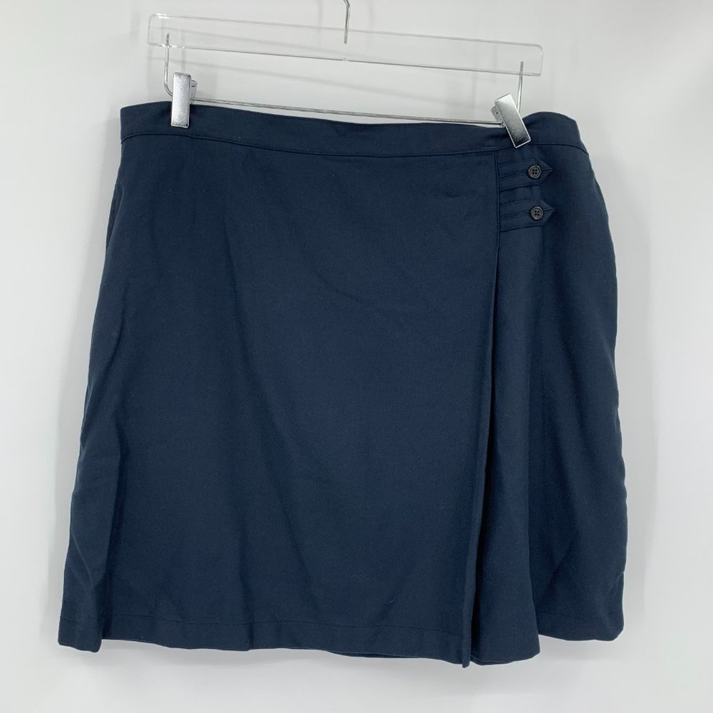 Lands End School Uniform a-line skirt navy blue new 16